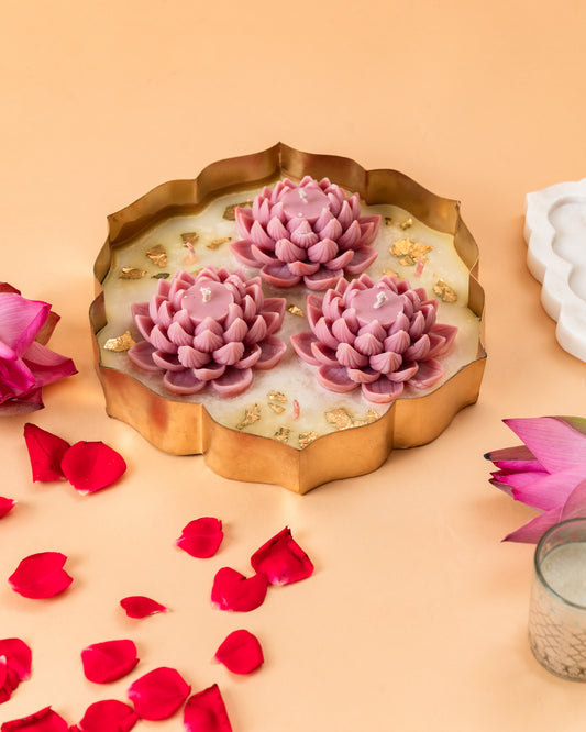 Lotus Urli Candle