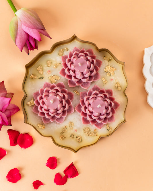 Lotus Urli Candle