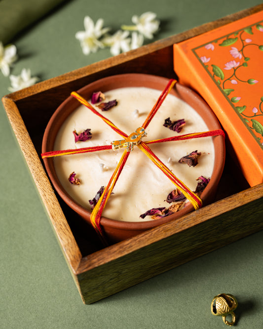 Terracotta Rose Candle