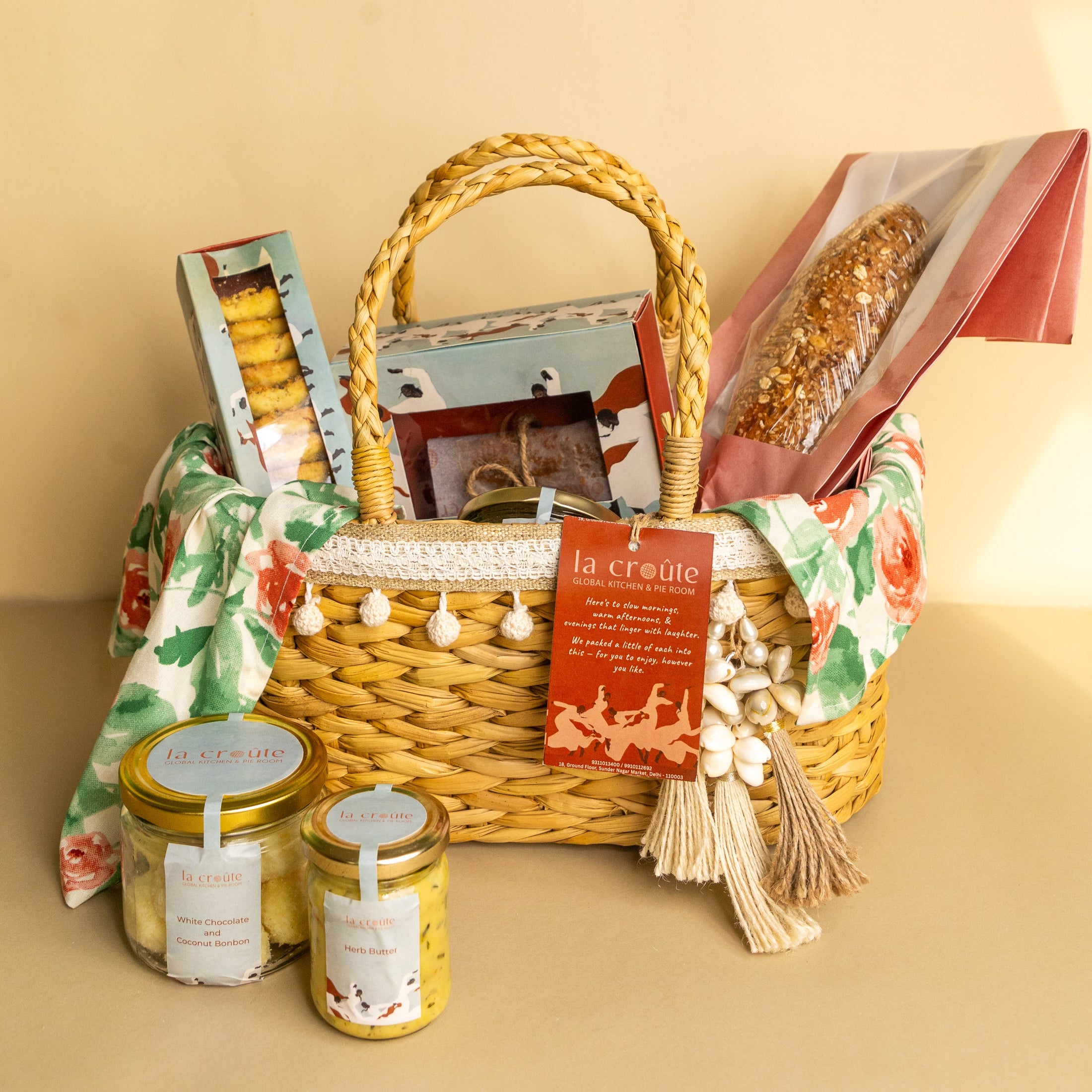 Bonded in Luxury Rakhi Basket - The Box Boutique - Gift Hampers - Gift Box - Corporate Gift Hampers - Wedding Hampers - Wedding Gifts - Customized Gifts