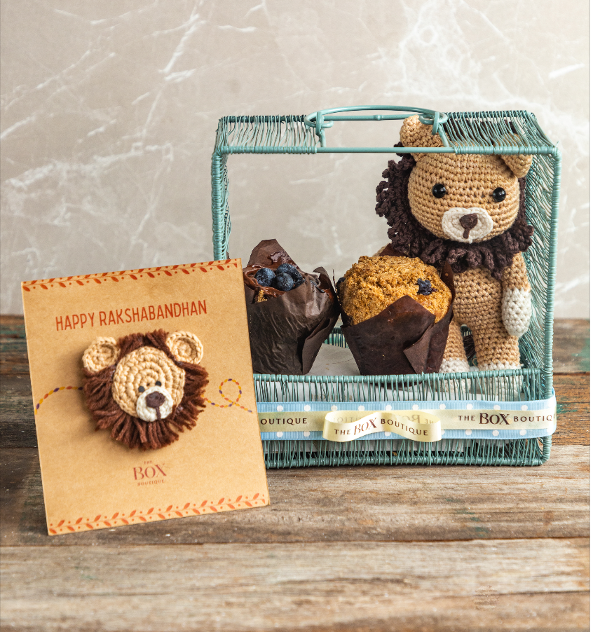 Little Lion Rakhi Hamper - The Box Boutique - Gift Hampers - Gift Box - Corporate Gift Hampers - Wedding Hampers - Wedding Gifts - Customized Gifts