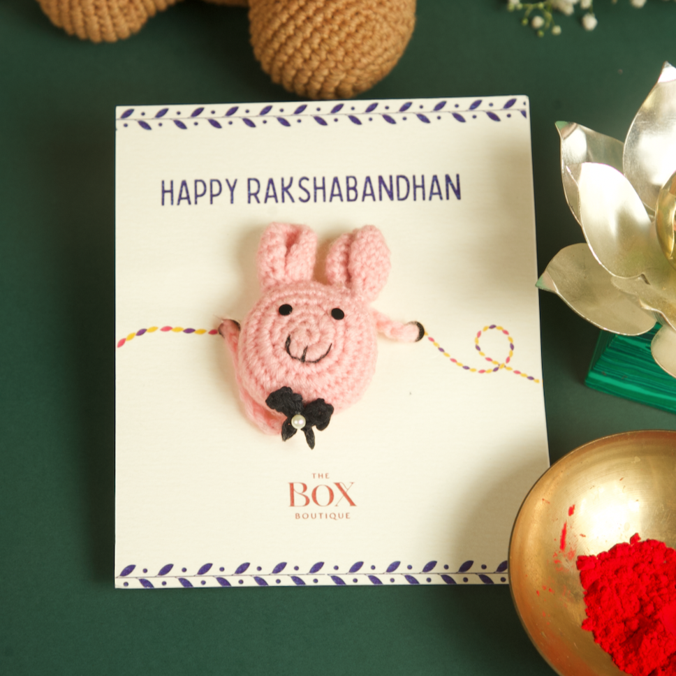 Handmade Crochet Rakhi - Bunny