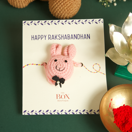 Handmade Crochet Rakhi - Bunny