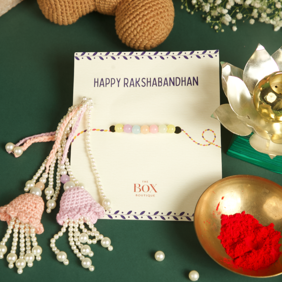 Handmade Crochet Rakhi and Lumba