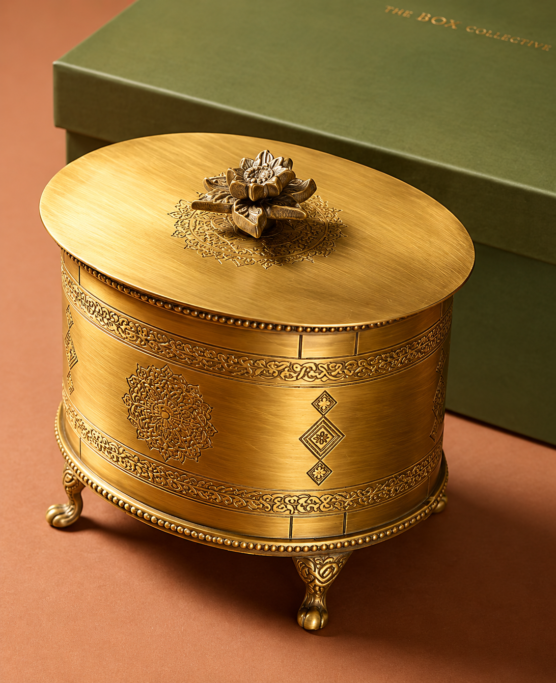 Antique Brass Box